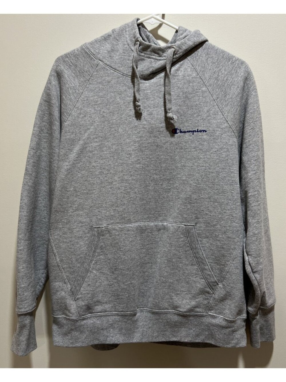 Champion ~ Gray Hoodie Sweatshirt ~ Size Large